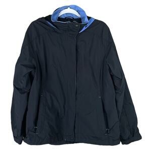 L.L. Bean Storm Chaser 3-in-1 Hooded Jacket Black Blue SZ Large